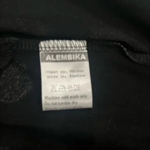 [6/XL-XXL]Alembika Black and White Circles Spotted Jersey Dress NWOT - Picture 6 of 10